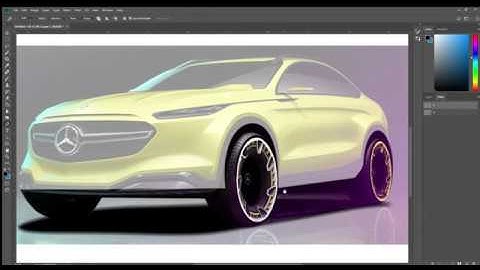 Photoshop Car render by paths part 1 - how to render cars