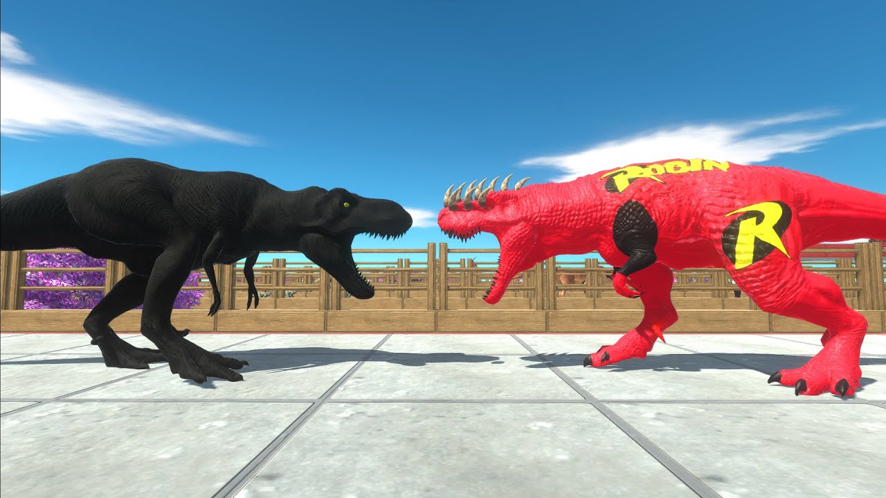 Dark Trex Fights every unit like a killing machine Animal Revolt Battle Simulator YouTube