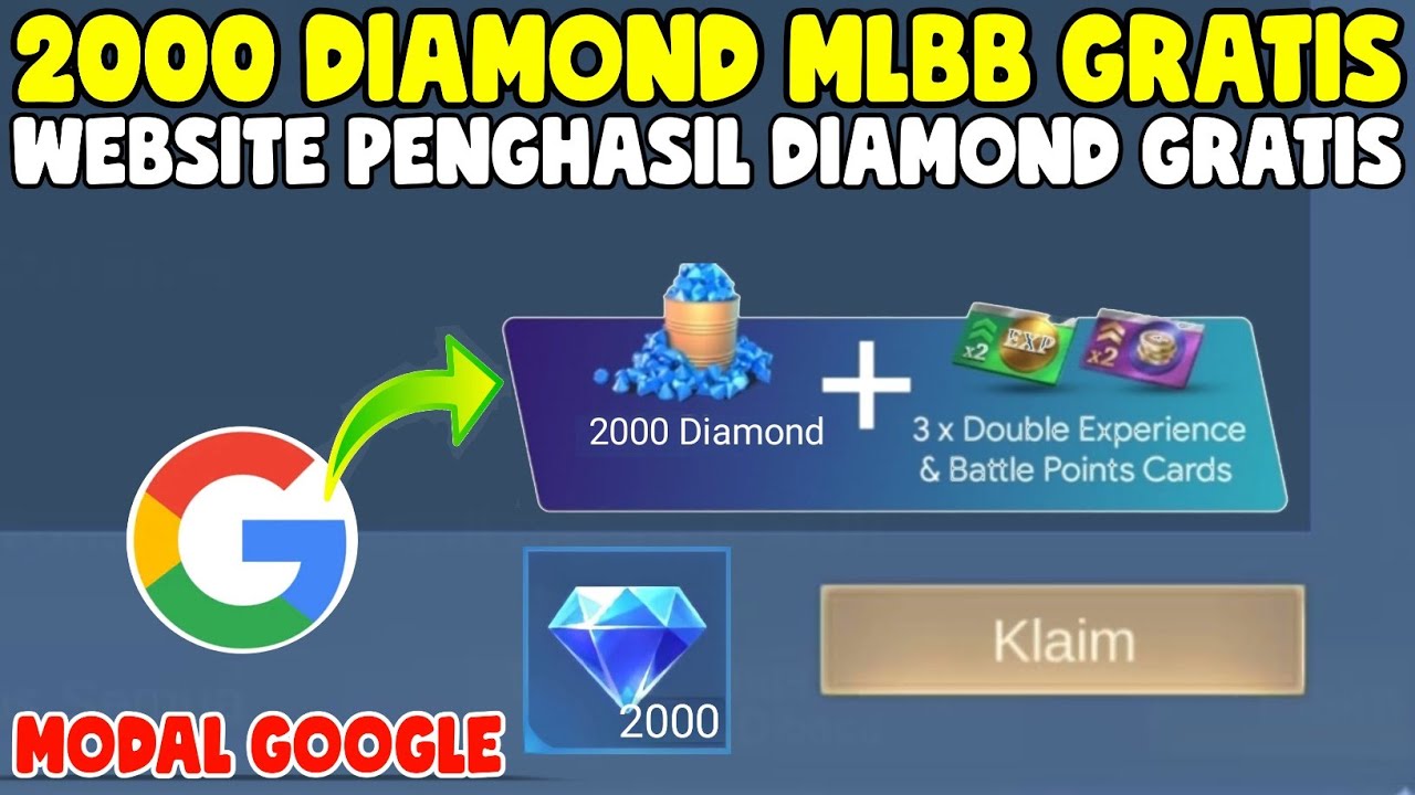 2000 DIAMOND MOBILE LEGENDS GRATIS DARI GOOGLE - EVENT WEBSITE DIAMOND ...