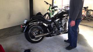 ハーレー ダビッドソン ファットボーイ 直管 爆音 うるさい  バイク