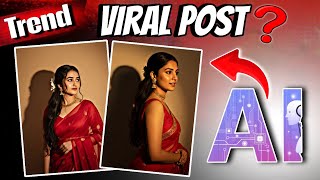 New Trending Ai Photo Editing Tutorial+ Prompts | Free Easy Method Red Sarees Ai Edit screenshot 4