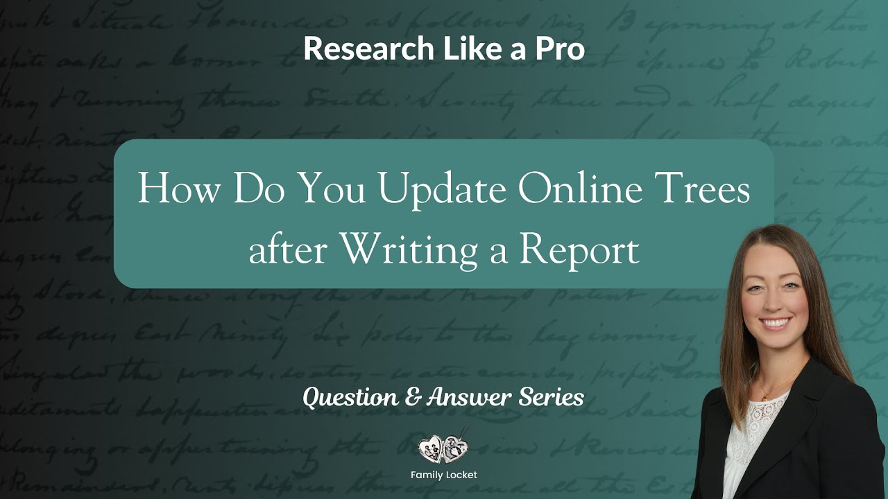 Updates Tree How Do You Update Online Trees after Writing a Report - YouTube