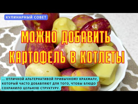 Можно ли добавлять картофель в котлеты