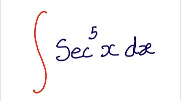 Calculus: Integration - Integral of Sec^5 x by Integration by parts.