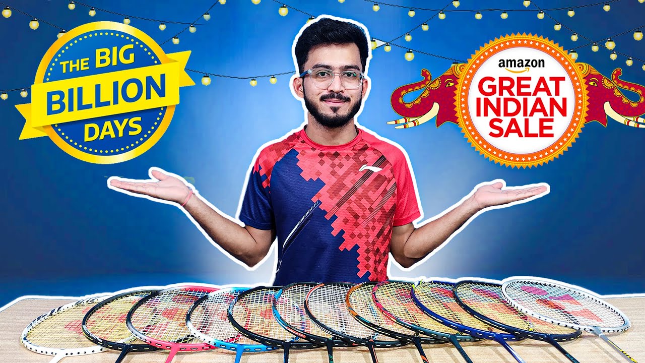 Best Badminton Racket to buy on Flipkart Big Billion Day and Amazon Great Indian Sale 🏸