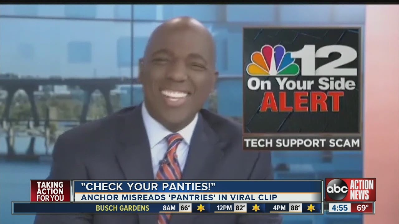 Check your Panties Anchor misreads Pantries in viral clip 