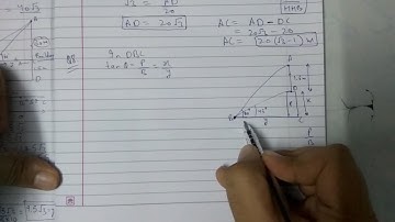 Chapter 9 Exercise 9.1 (Q8) maths class 10 || Applications of trigonometry
