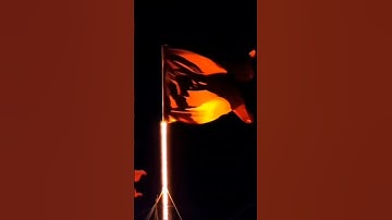 Jai Shree Ram 🚩 shoorveer ll (slow+reverb) song ♥️  lighting flag 🚩hindu 🇮🇳#flag #hindu #shorts