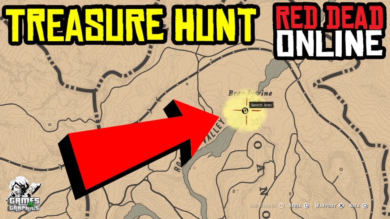 RED DEAD ONLINE - TESOURO DO PENHASCO BRANDYWINE !! (Mapa do Penhasco  Brandywine) 