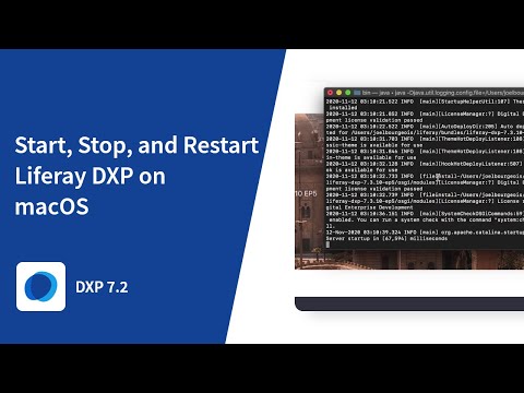 How to Start, Stop, and Restart Liferay DXP on macOS