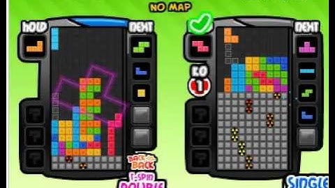 Tetris Battle - How T-spin double Works