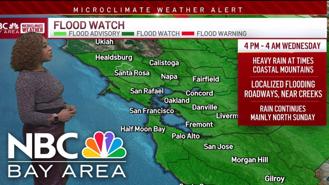 Bay Area forecast: Heavy rain tonight - YouTube