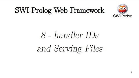 Prolog Web Framework - Episode 8 - Serving Files