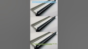 19" 24 Port CAT6A STP Network Patch Panel Rack Mount Distribution Frame with Cable Management