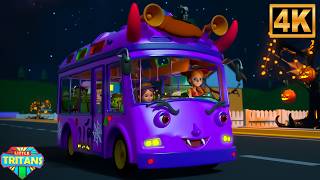 wheels bus halloween spooky nursery rhymes kids