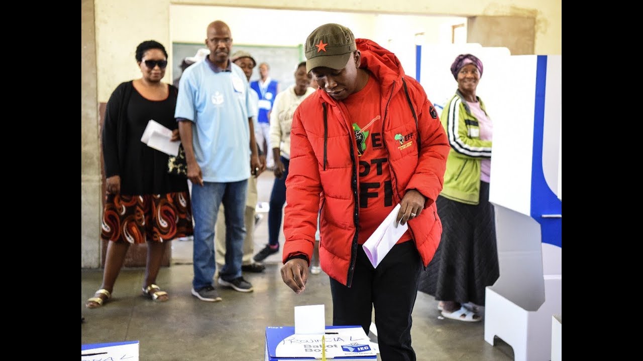 Julius Malema Casts his Vote in Seshego #SAElections2019 parliament house