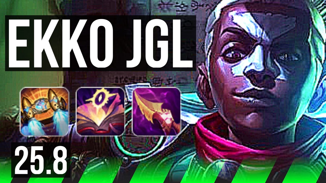 EKKO vs EVELYNN (JGL) | 10/0/9, Legendary | KR Master | 25.8