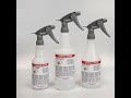 Pre-Labeled GHS Chemical Resistant Spray Bottle