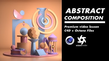 Abstract Composition Cinema 4D Octane Render