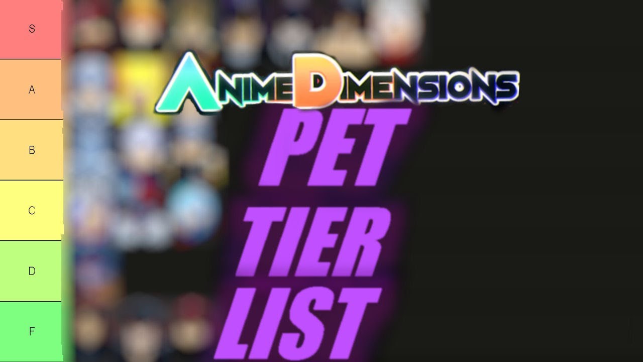 Megato's Anime Dimensions Pet Tierlist Tier List (Community Rankings) -  TierMaker