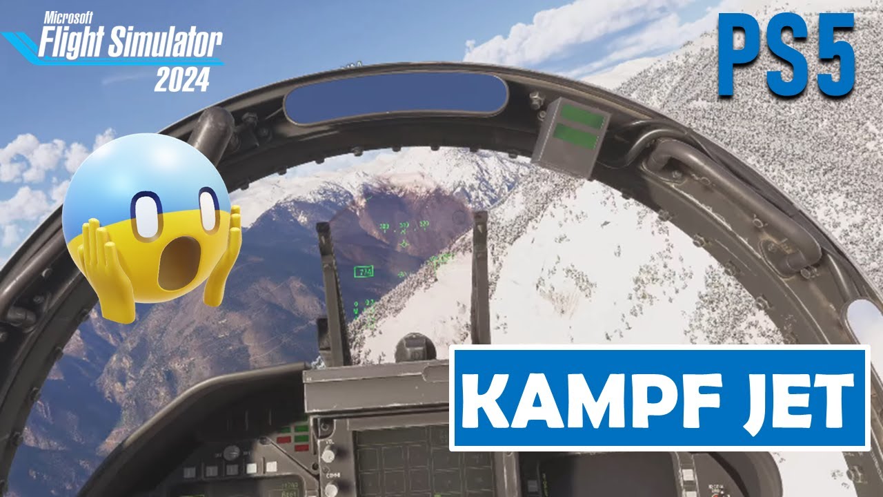 MICROSOFT FLIGHT SIMULATOR 2024 ✈️ PS5 - UNFASSBAR intensiv ! Zum ERSTEN MAL im KAMPF JET ! 😎😳😱
