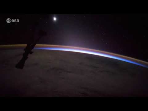 Moon, Venus and Sun Rise in New Space Station Video
