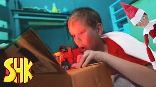 missing laser pegs treasure hunt elf on the shelf challenge superherokids funny videos compilation