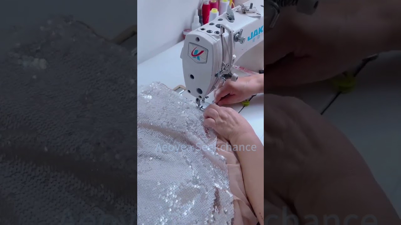 How to sew small sequin fabric