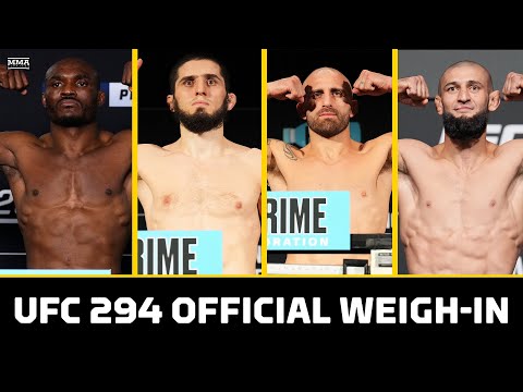 UFC 294: Makhachev vs. Volkanovski 2 Official Weigh-In LIVE Stream | MMA Fighting