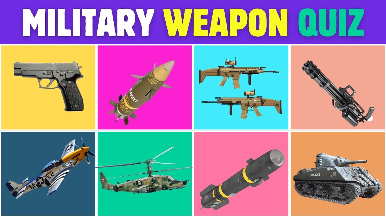 Ultimate Military Weapons Quiz: Can You Guess Them All?
