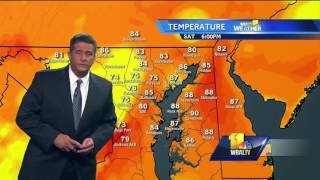 Storms move through Baltimore area