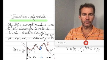 interpolation polynomiale, résumé de cours