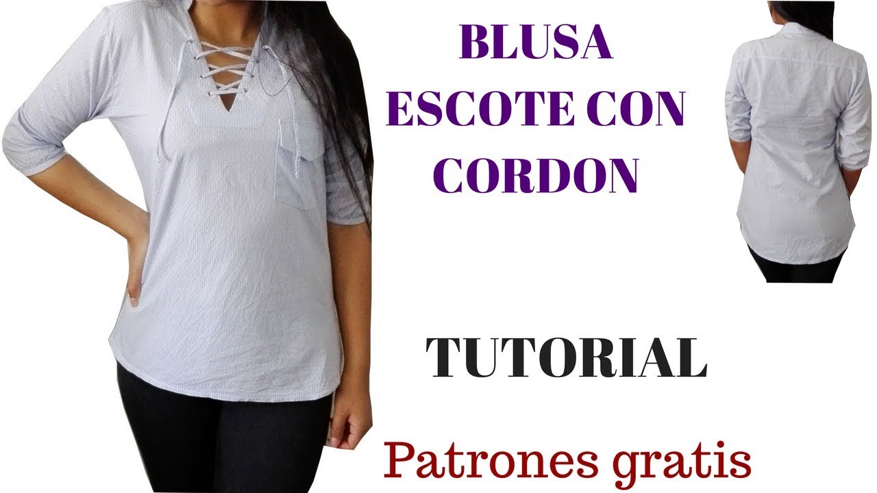 blusas con escote adelante