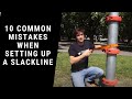 How to set up a slackline - 10 most common beginner mistakes