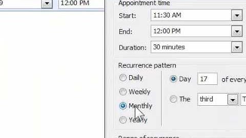 How to make a meeting recurring in Outlook
