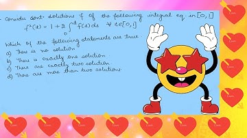 CSIR NET NOV 2020 (PART 12) (INTEGRAL EQUATIONS)