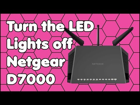 Como transformar as luzes LED off na Netgear D7000 Router