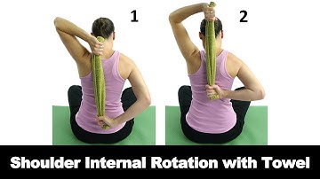 Shoulder Internal Rotation with Towel - Ask Doctor Jo