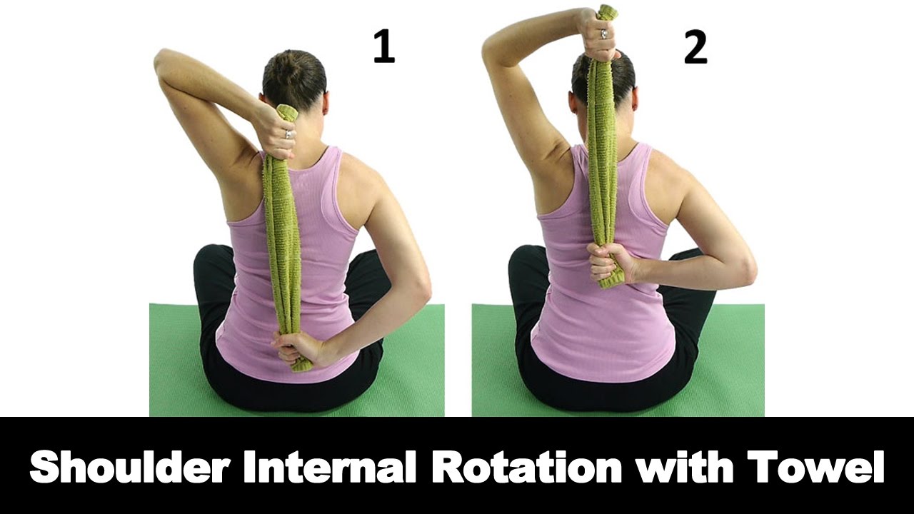 Shoulder Internal Rotation with Towel - Ask Doctor Jo 