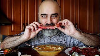 ОБЖОР!!! КОПЧЁНЫЕ РЁБРЫШКИ и СУП!!! | Жру.ру#206 | not ASMR MukBang | НЕ АСМР МУКБАНГ