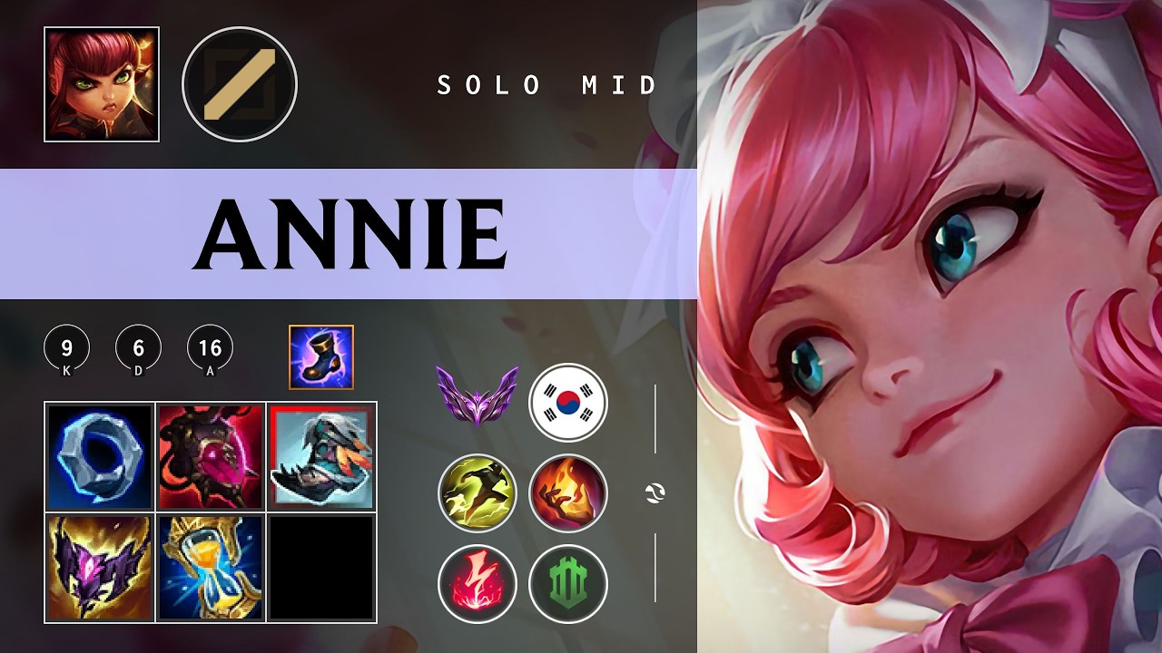 Annie Mid vs Zed - KR Master Patch 26.04