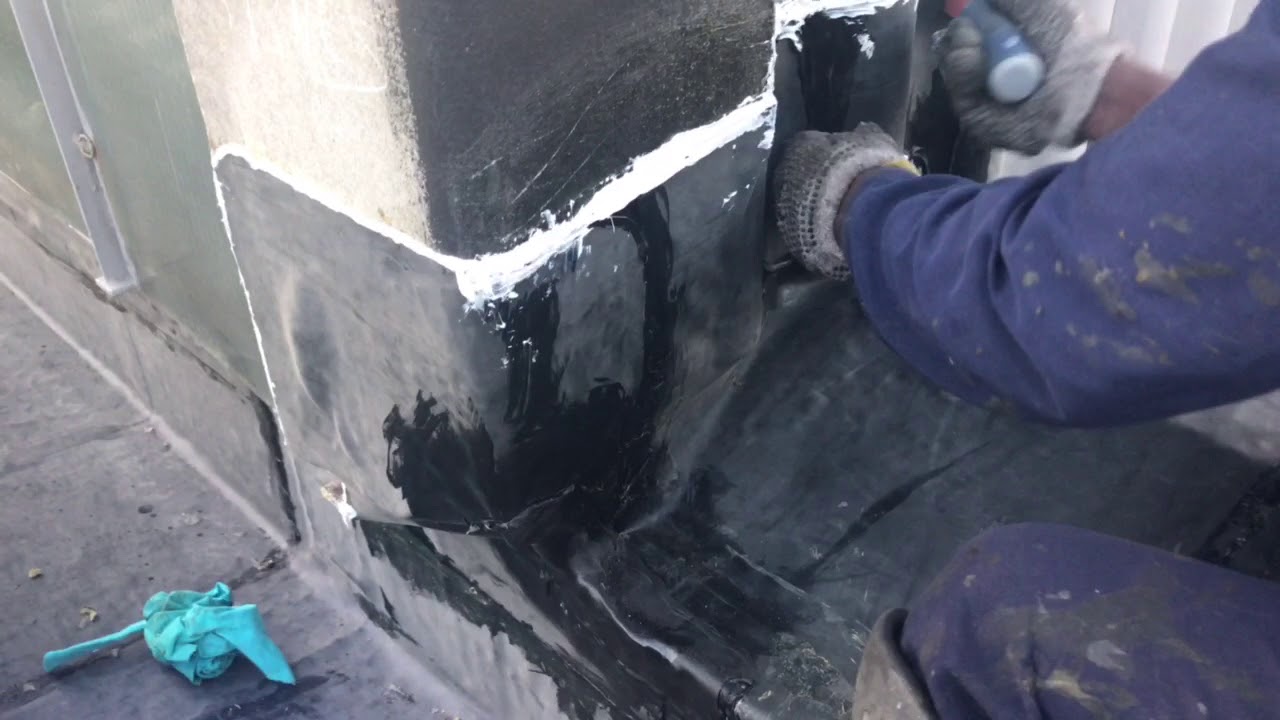 How to seal a parapet wall with EPDM Waterproofing YouTube