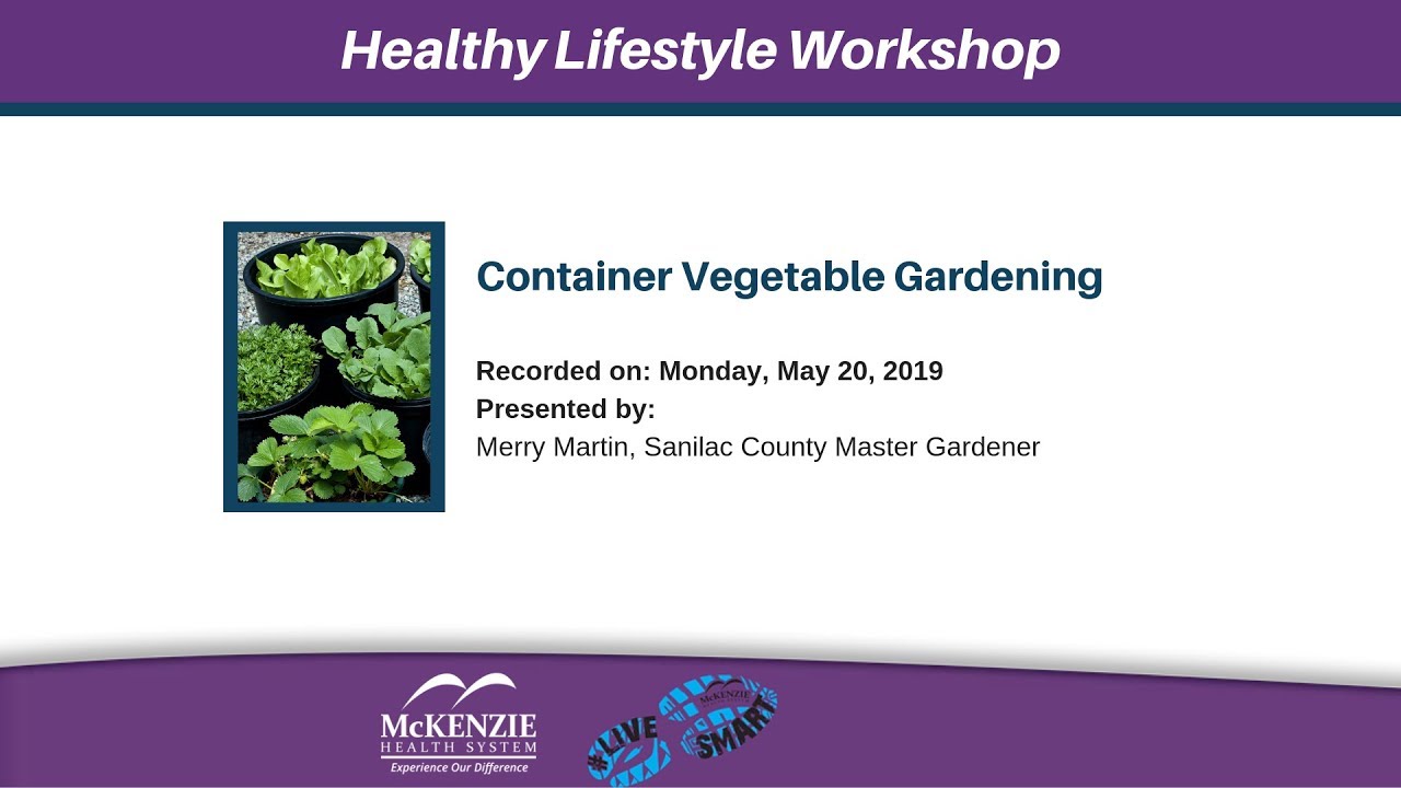 Healthy Lifestyle Workshop Container Vegetable Gardening 05 20