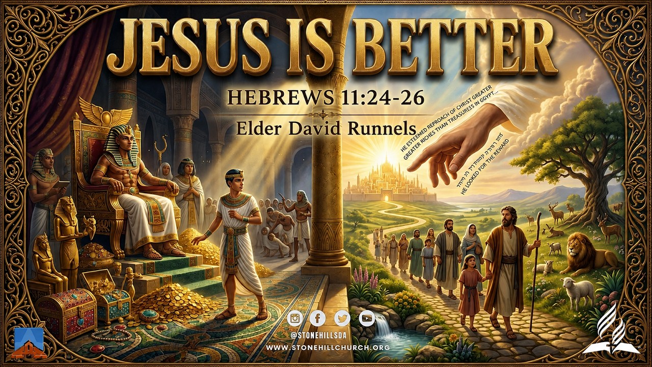 Hebrews 11:24-26
By faith Moses, when he had grown up, refused to be known as the son of Pharaoh’s daughter. 25He chose to be mistreated along with the people of God rather than to enjoy the fleeting pleasures of sin. 26He regarded disgrace for the sake of Christ as of greater value than the treasures of Egypt, because he was looking ahead to his reward.