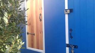 My new woodworking workshop, East Ham, London, UK. Just about finished on this project, underestimated the task, but at the end it all went well.