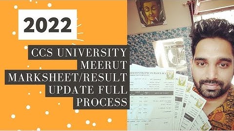 CCS University Meerut || Marksheet update Full Process || मार्कशीट अपडेट या रिजल्ट अपडेट कैसे करवाए।