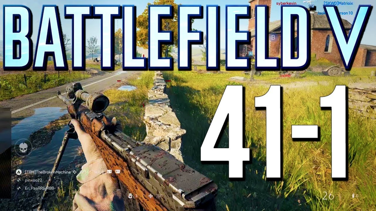 Battlefield 5: 41-1 on New Map Panzerstorm! (PS4 Pro Multiplayer Gameplay)
