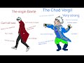 The virgin dante vs the chad vergil