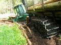 Timberjack 810D stuck in mud, extreme mud conditions