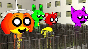 INCREDIBOX SPRUNKI VS Labyrinth in Backrooms But Smiling Critters in gmod